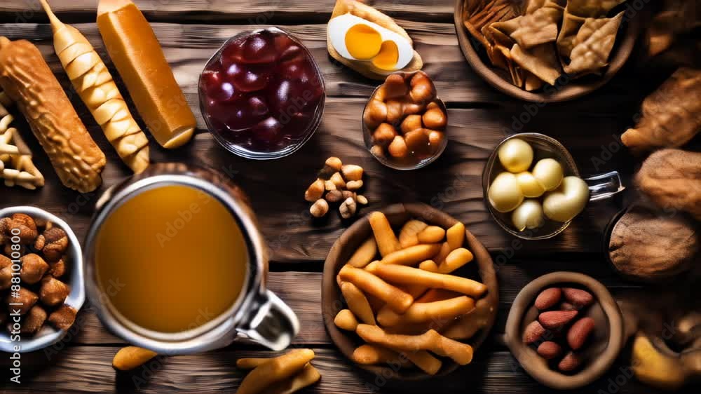 A feast of flavors A bountiful spread of gourmet snacks and beverages A feast of flavors A bountiful spread of gourmet snacks and beverages