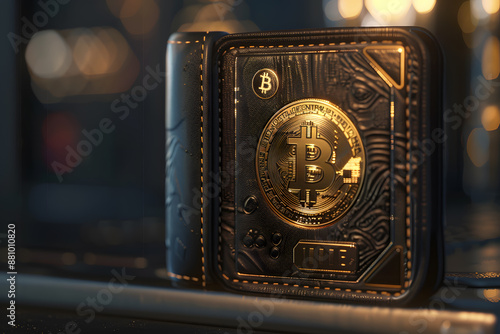 Modern Bitcoin Wallet Design photo