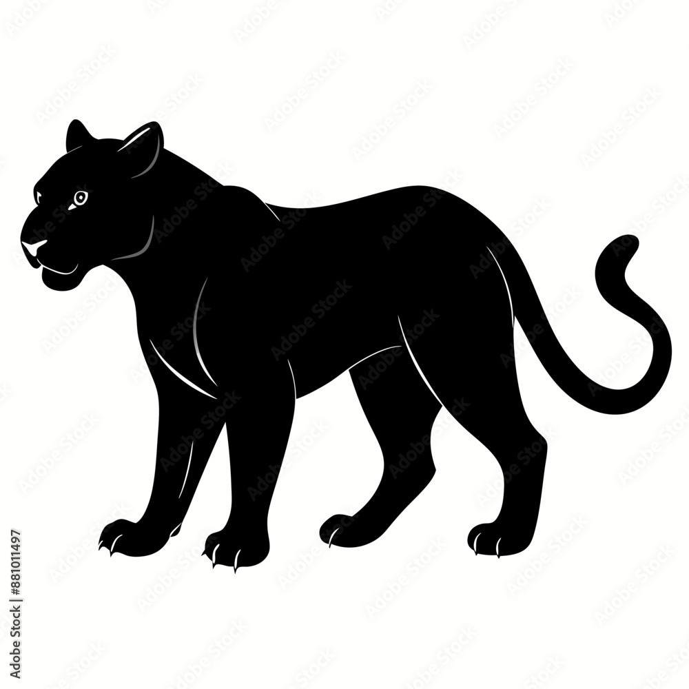 Leopard Black silhouette Leopard Black silhouette