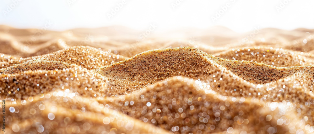 Beach or desert sand on white background Beach or desert sand on white background