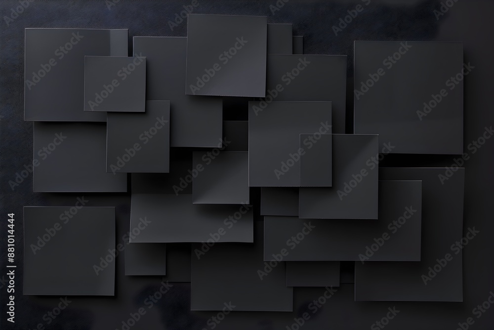 Black background with geometric shapes and angular triangles for modern minimalistic design, high resolution photography Black background with geometric shapes and angular triangles for modern minimalistic design, high resolution photography