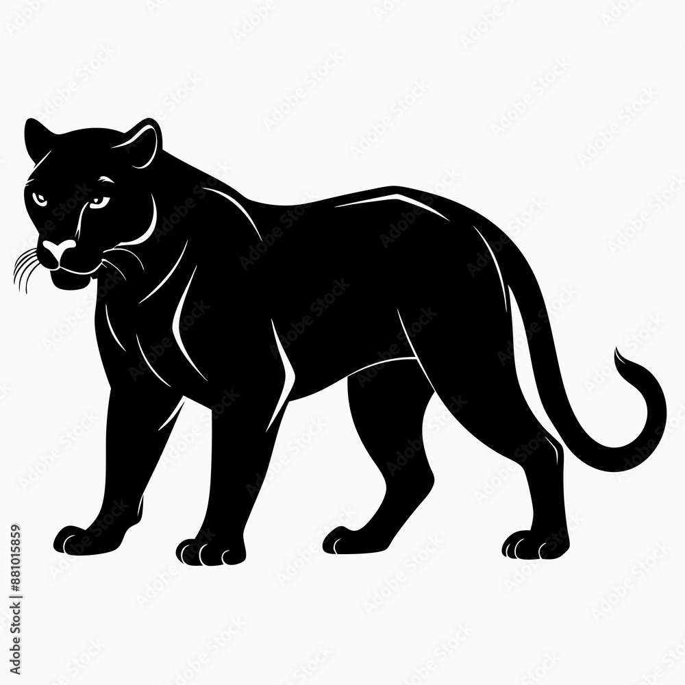 Obraz premium Panther Black silhouette