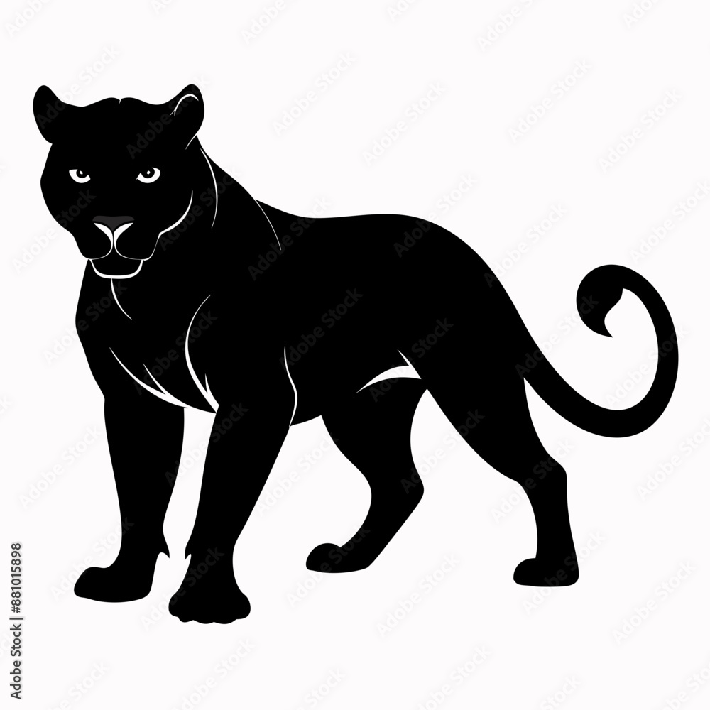 Obraz premium Panther Black silhouette