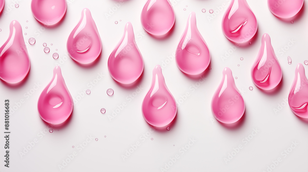 Pink Water Drops of Paint Dripped on White Background, Abstract Image, Texture, Pattern Background, Wallpaper, Cover and Screen of Smartphone, Cell Phone, Computer, Laptop, Format 9:16 and 16:9 Pink Water Drops of Paint Dripped on White Background, Abstract Image, Texture, Pattern Background, Wallpaper, Cover and Screen of Smartphone, Cell Phone, Computer, Laptop, Format 9:16 and 16:9