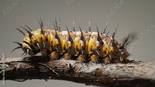 Caterpillar of a brown moth