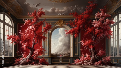 beautiful Georgian with painting showing