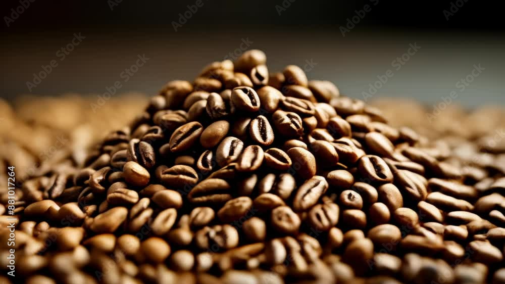 Coffee beans a symbol of warmth and energy Coffee beans a symbol of warmth and energy