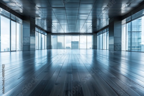 Wallpaper Mural Empty Modern Office Space Blurred Background	
 Torontodigital.ca