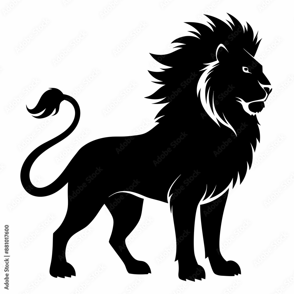Lion Black silhouette Lion Black silhouette