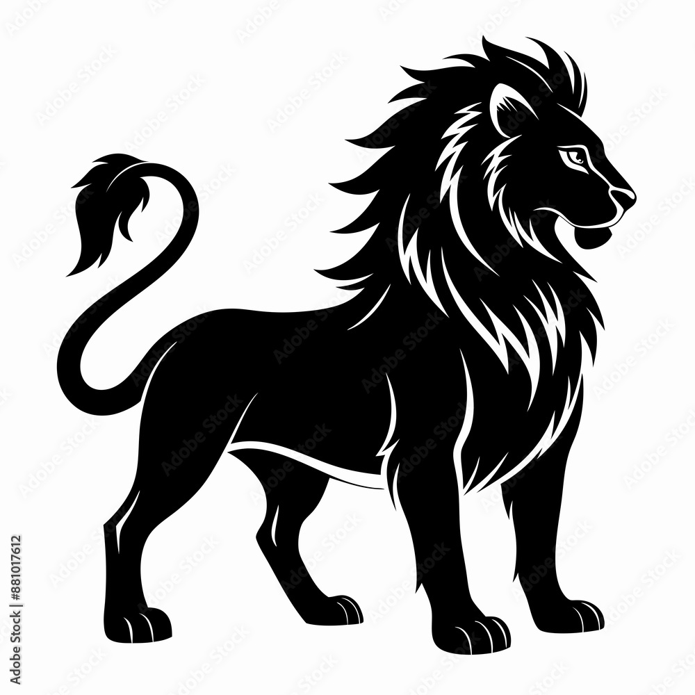 Lion Black silhouette Lion Black silhouette