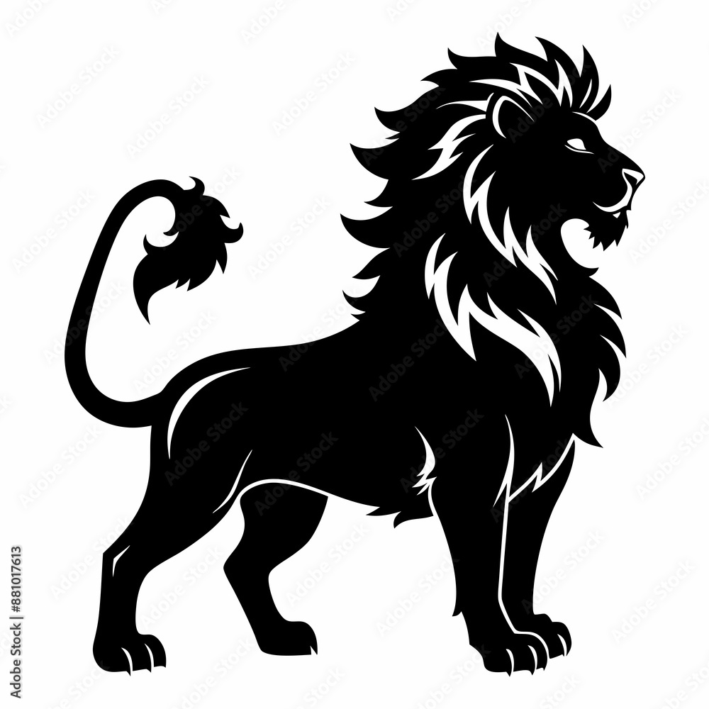 Lion Black silhouette Lion Black silhouette