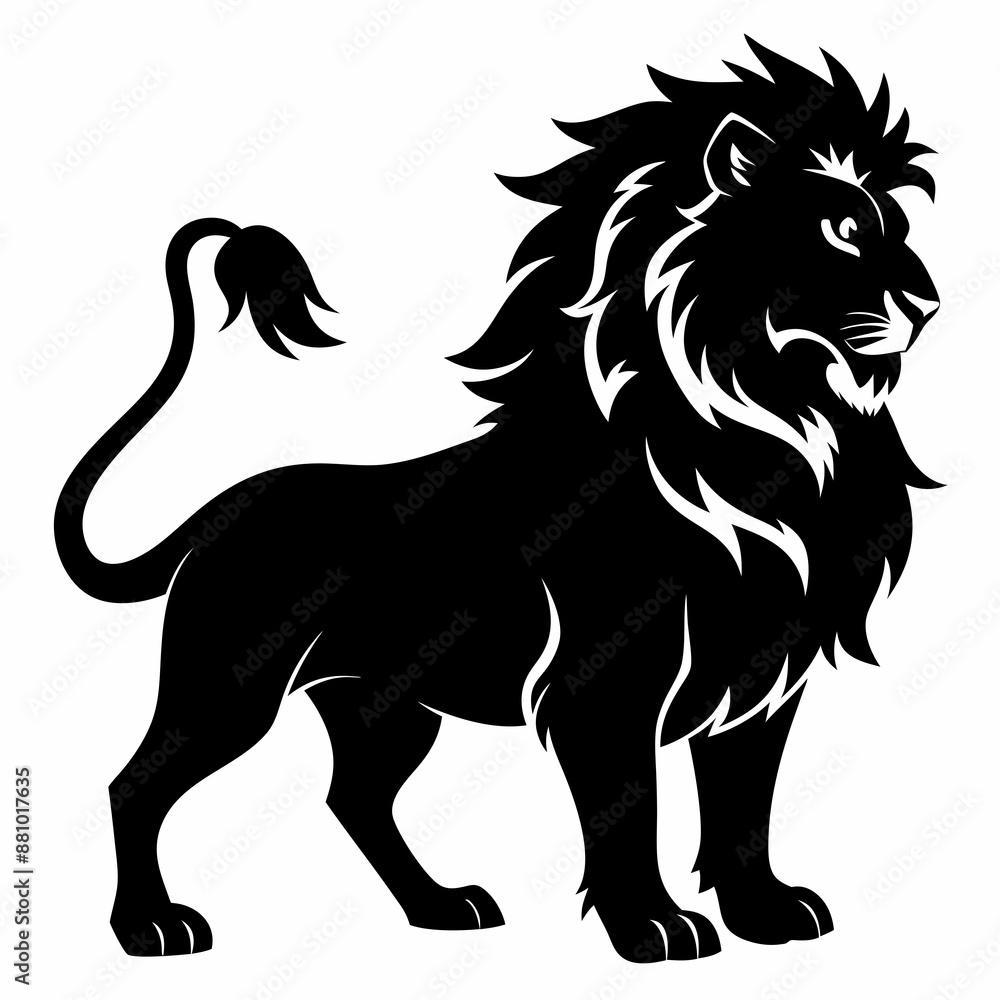 Lion Black silhouette Lion Black silhouette