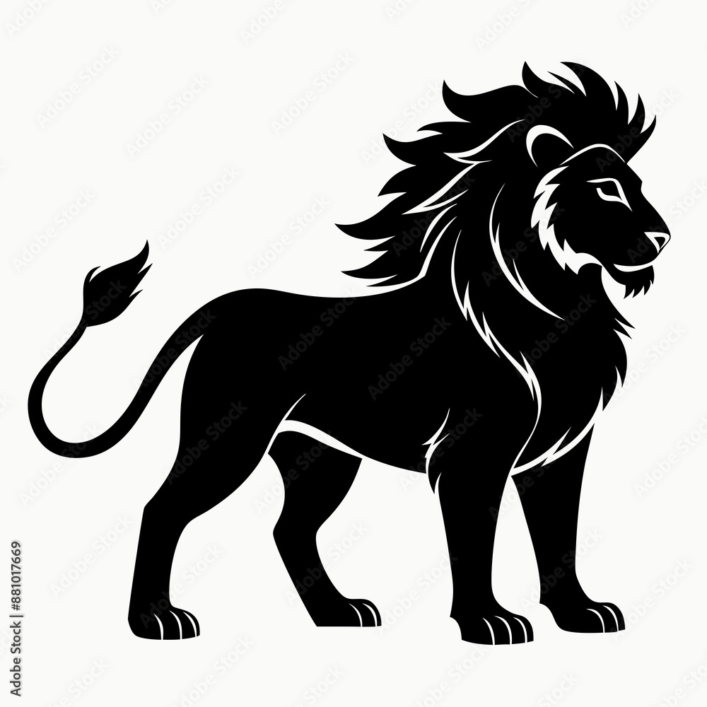 Lion Black silhouette Lion Black silhouette