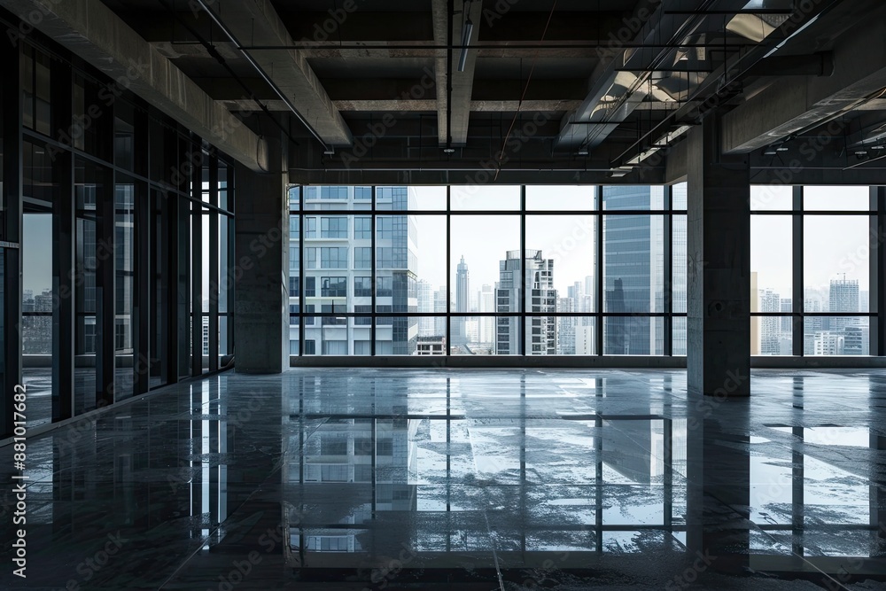 Empty Modern Office Space Blurred Background
Empty Modern Office Space Blurred Background
