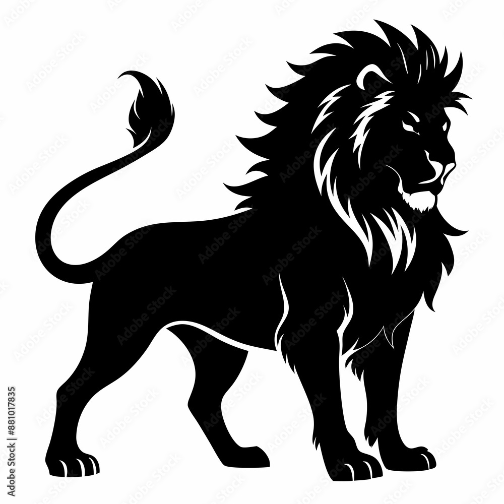 Lion Black silhouette