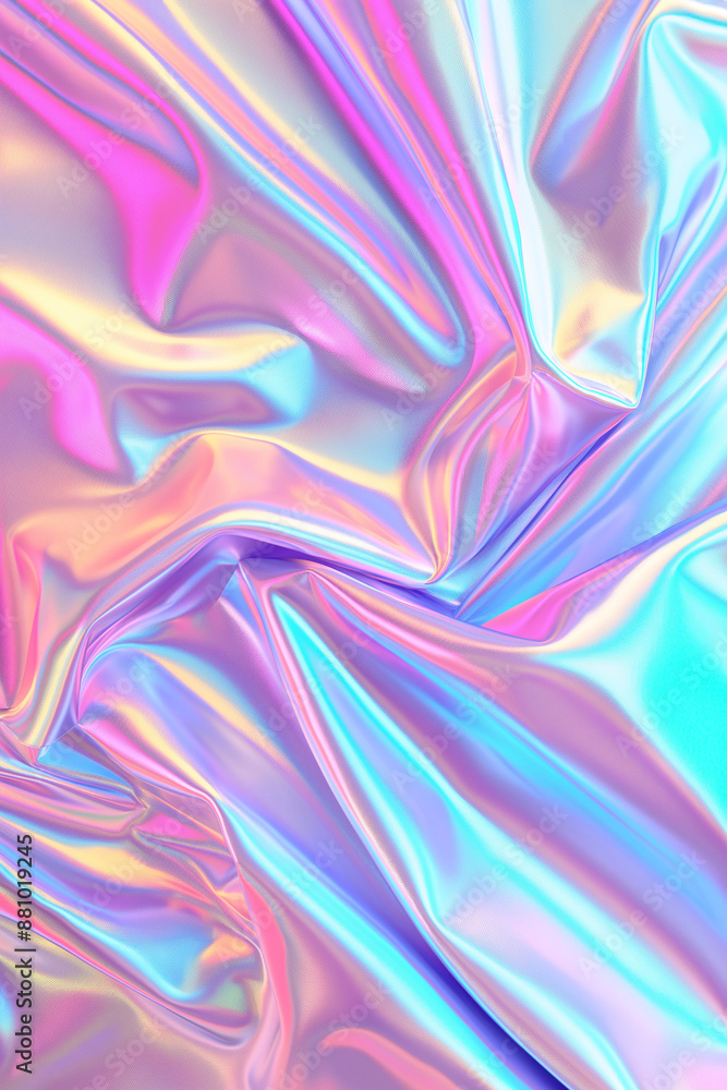 Fototapeta premium Neon holographic pastel soft abstract background. 