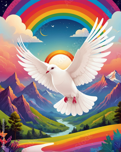 International Day of Peace Copyspace social media banner and poster background