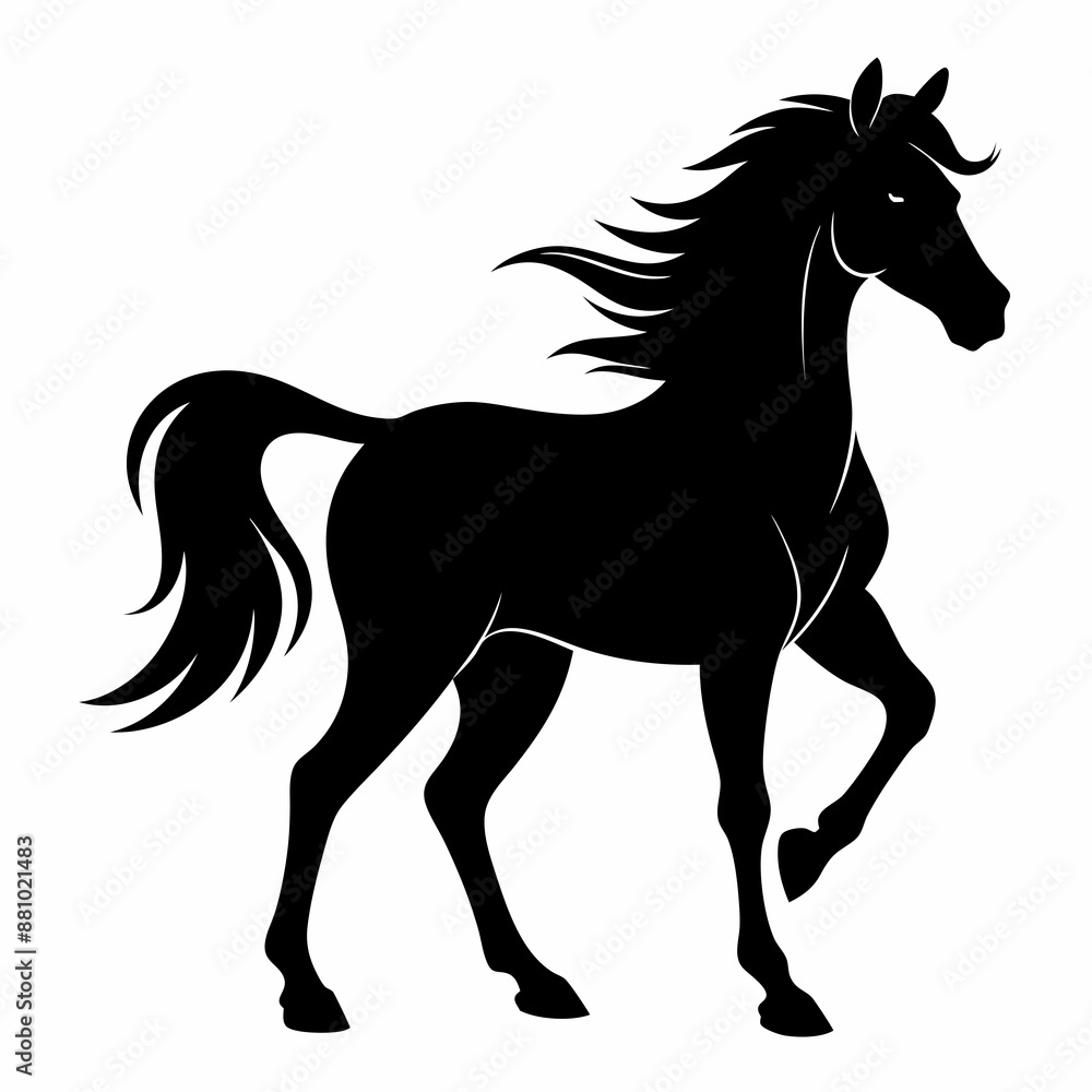 Horse Black silhouette Horse Black silhouette