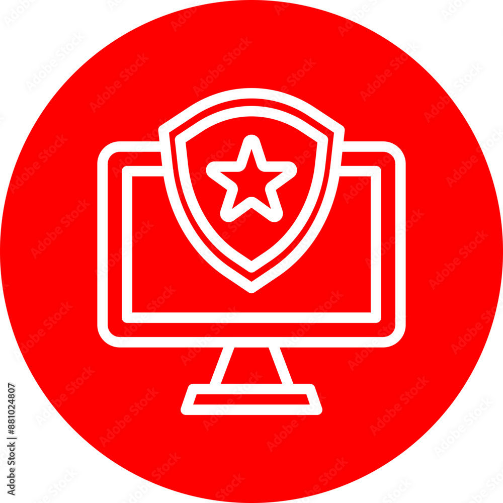 Experience Vector Line White Circle Red Experience Vector Line White Circle Red