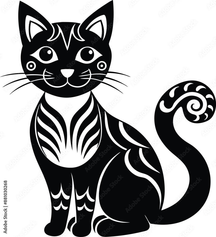decorative cat illustration black and white. pets, shorthair, tail, red, purebred, british, posing, paw, decorative cat illustration black and white. pets, shorthair, tail, red, purebred, british, posing, paw,