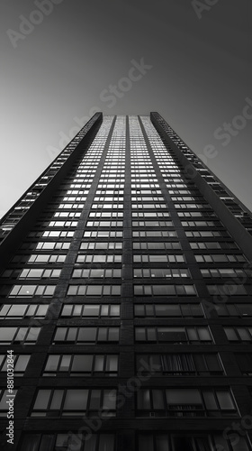 Skyscrapers, business office buildings modern architecture. Architectural photography
