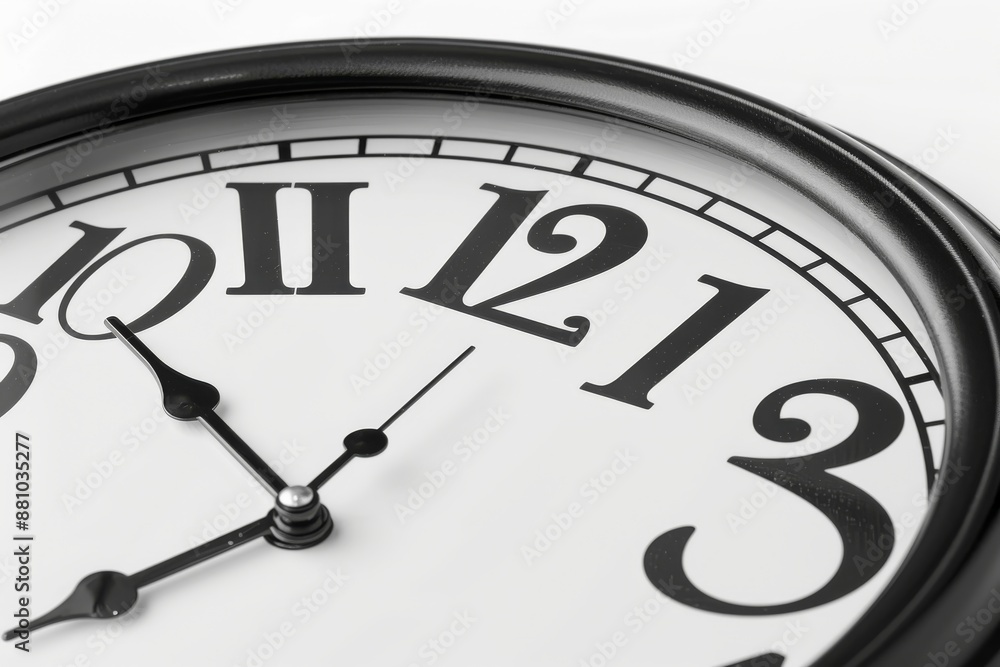 Clock face close-up. Twelve o'clock. Midday Clock face close-up. Twelve o'clock. Midday