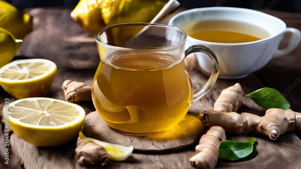 Nourishing ginger lemon tea a soothing elixir Nourishing ginger lemon tea a soothing elixir
