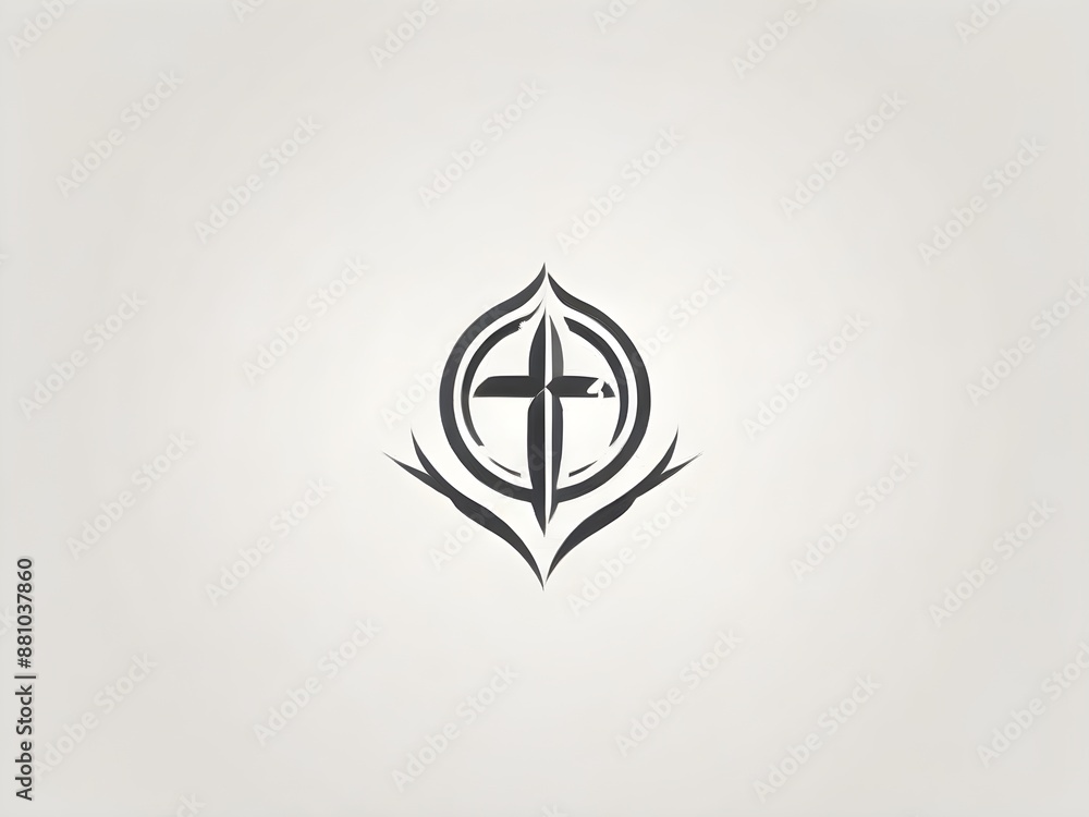 illustration of cross icon or logo illustration of cross icon or logo