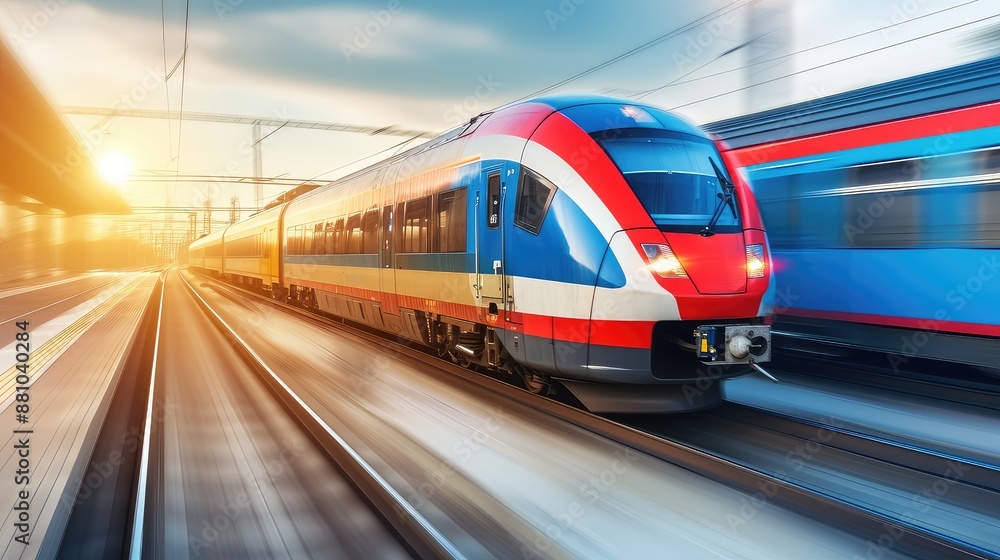 Blurred motion. The train's swift movement through the cityscape creates a captivating visual spectacle, capturing the essence of urban dynamism. Blurred motion. The train's swift movement through the cityscape creates a captivating visual spectacle, capturing the essence of urban dynamism.