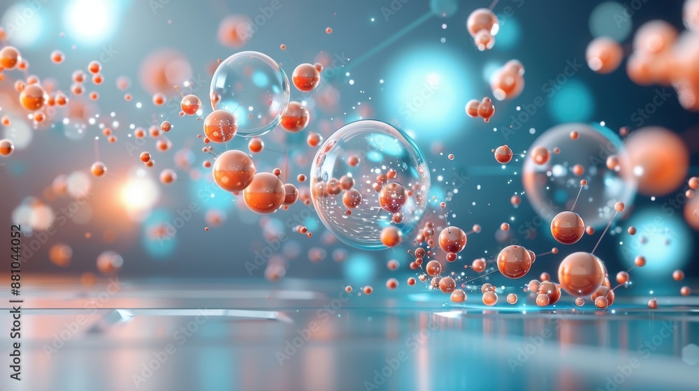 An imaginative portrayal of quantum mechanics merging with abstract concepts in a futuristic lab An imaginative portrayal of quantum mechanics merging with abstract concepts in a futuristic lab