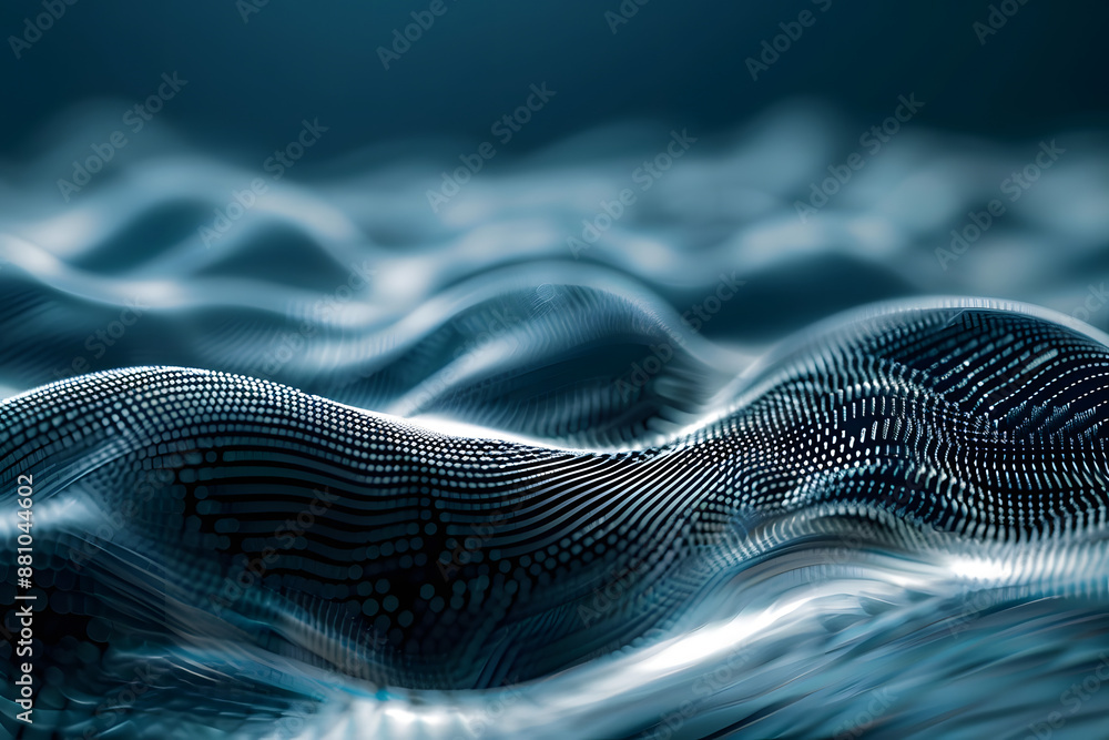 Wavy abstract surface. Wavy abstract surface.