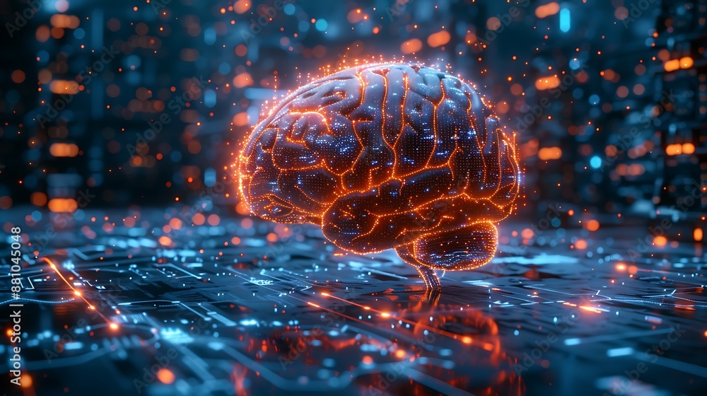 AI artificial intelligence technology Brain background AI artificial intelligence technology Brain background