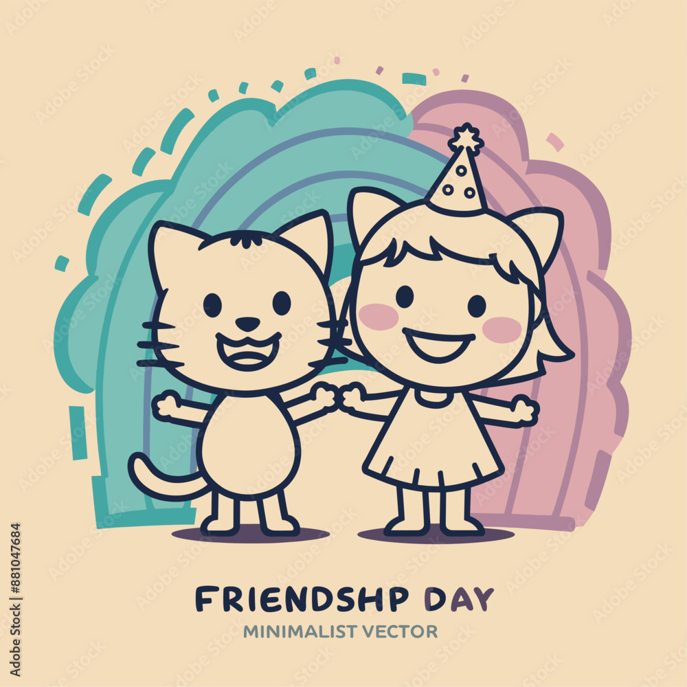 Friendship Day - Illustration Vector Artwork Friendship Day - Illustration Vector Artwork
