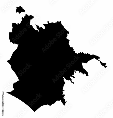 Rome map silhouette