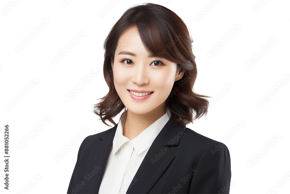 Asian woman businesswoman smiling on transparent background. World of work. Asian country. Asian women. Recruitment. Job offer. Image for graphic designer. China. Japan. Asian woman businesswoman smiling on transparent background. World of work. Asian country. Asian women. Recruitment. Job offer. Image for graphic designer. China. Japan.