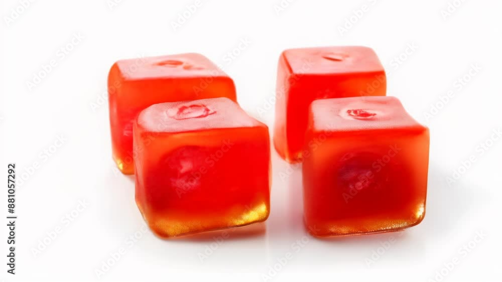 Vivid orange cubes with a heart inside perfect for a summery design Vivid orange cubes with a heart inside perfect for a summery design