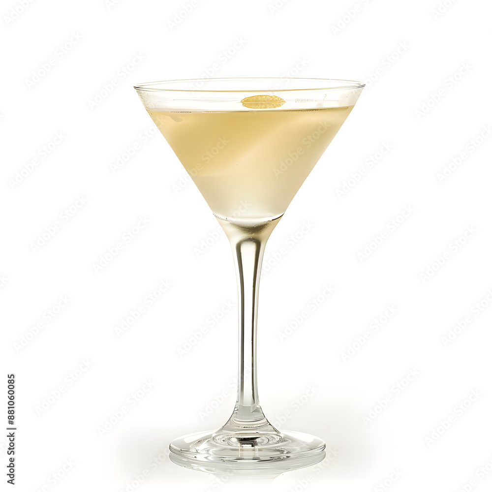 Martini glass isolated on a white background Martini glass isolated on a white background