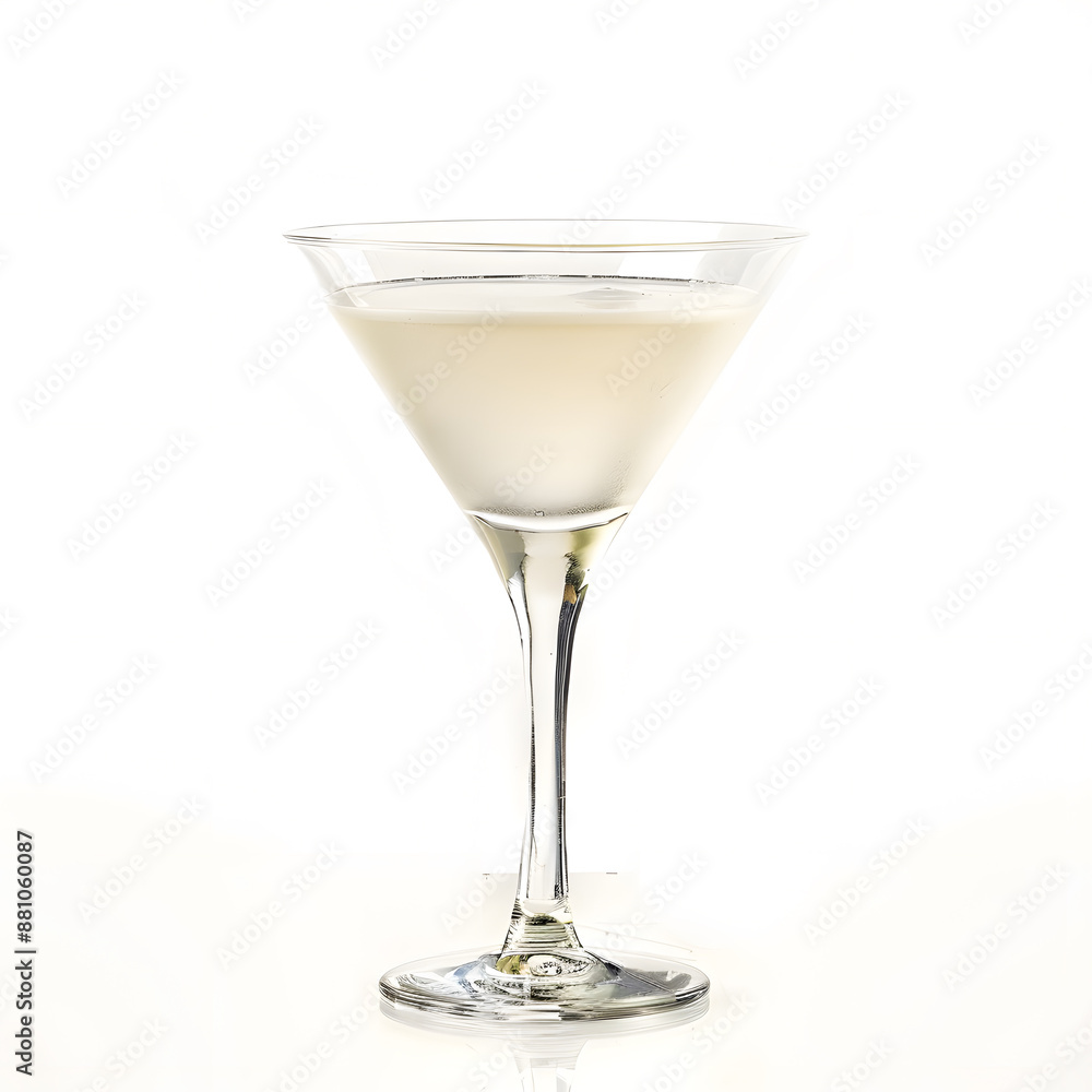 Martini glass isolated on a white background Martini glass isolated on a white background