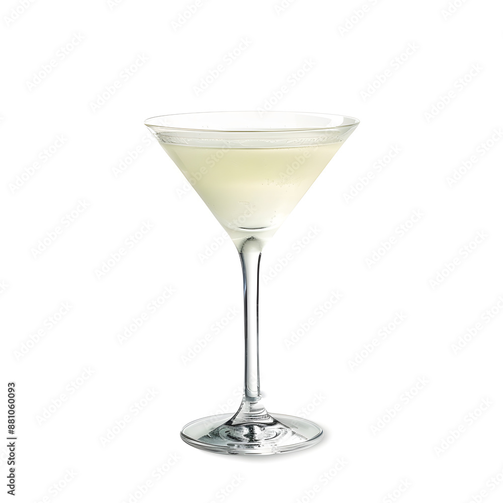 Martini glass isolated on a white background Martini glass isolated on a white background