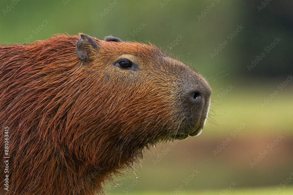 Capivara em parque urbano / Capybara in urban park