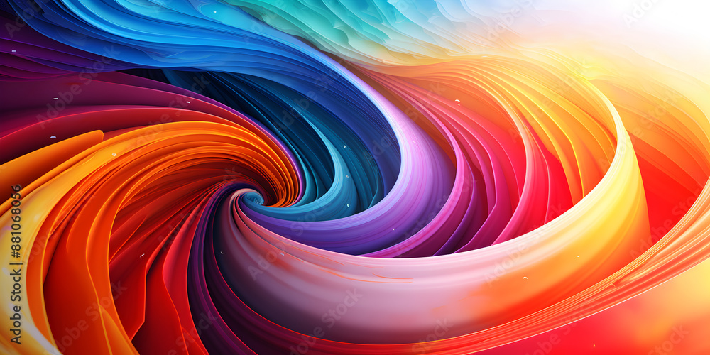 Obraz premium Abstract textured colorful swirl background 