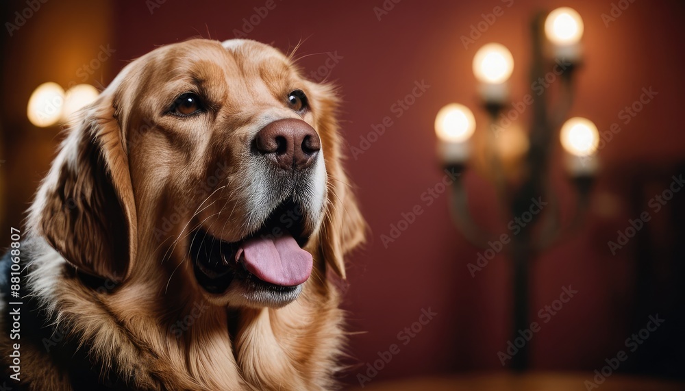 An adorable dog lounges comfortably in a cozy living room, basking in the sunlight streaming through the window An adorable dog lounges comfortably in a cozy living room, basking in the sunlight streaming through the window
