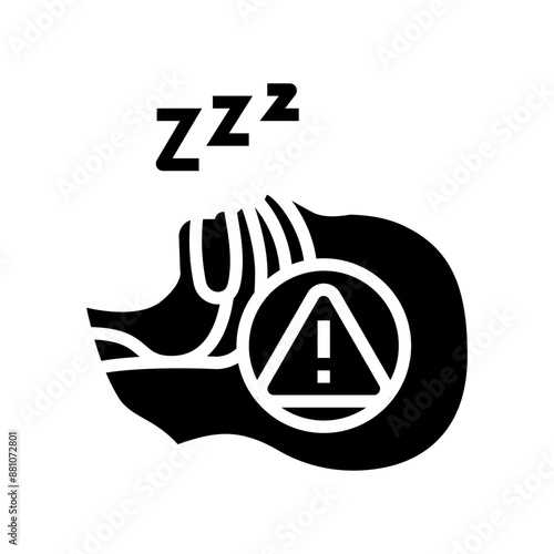 obstructive sleep apnea obesity overweight glyph icon vector. obstructive sleep apnea obesity overweight sign. isolated symbol illustration