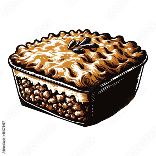 Tuna Casserole vector