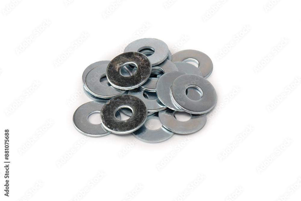Metal washer isolated on a white background. Metal washer isolated on a white background.