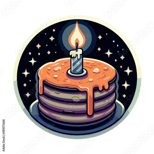 Pancake sticker for the pancake day