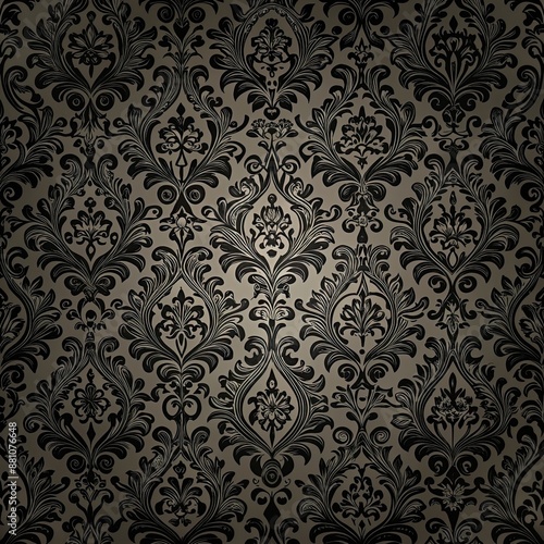 black dark elegant seamless pattern in retro style, pattern, black, seamless, style