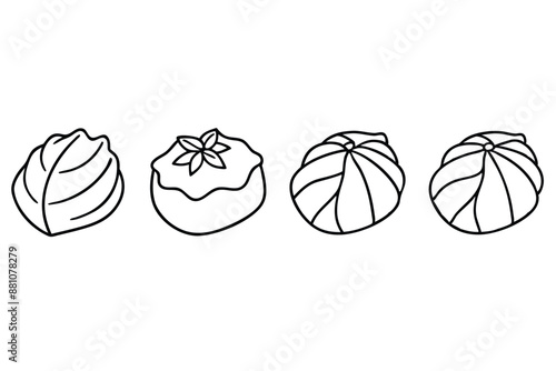 Dolma Line Art Graphic Illustration Artwork