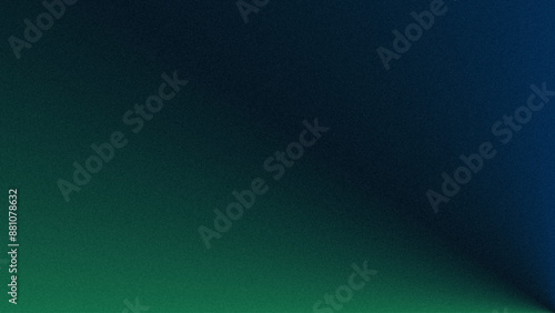 Blue green background. Horizontal wallpaper. Luxury blue green abstract background with grainy texture