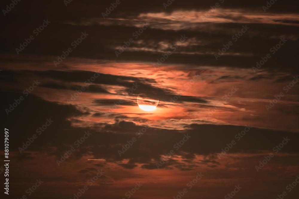 Fototapeta premium Bright moon at night